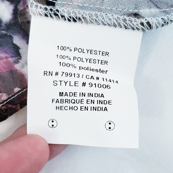 NWOT Jessica Simpson Maternity Floral Semi Sheer Peasant Blouse - Picture 11 of 11